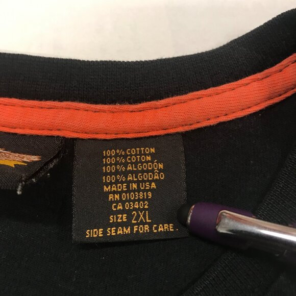 Vtg Harley Davidson Black T Shirt 100 Years Great Motorcycles 2XL Biker Chopper - Picture 5 of 11